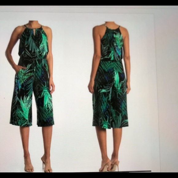 London Times Pants - London Times Petite Tropical Jungle Print …